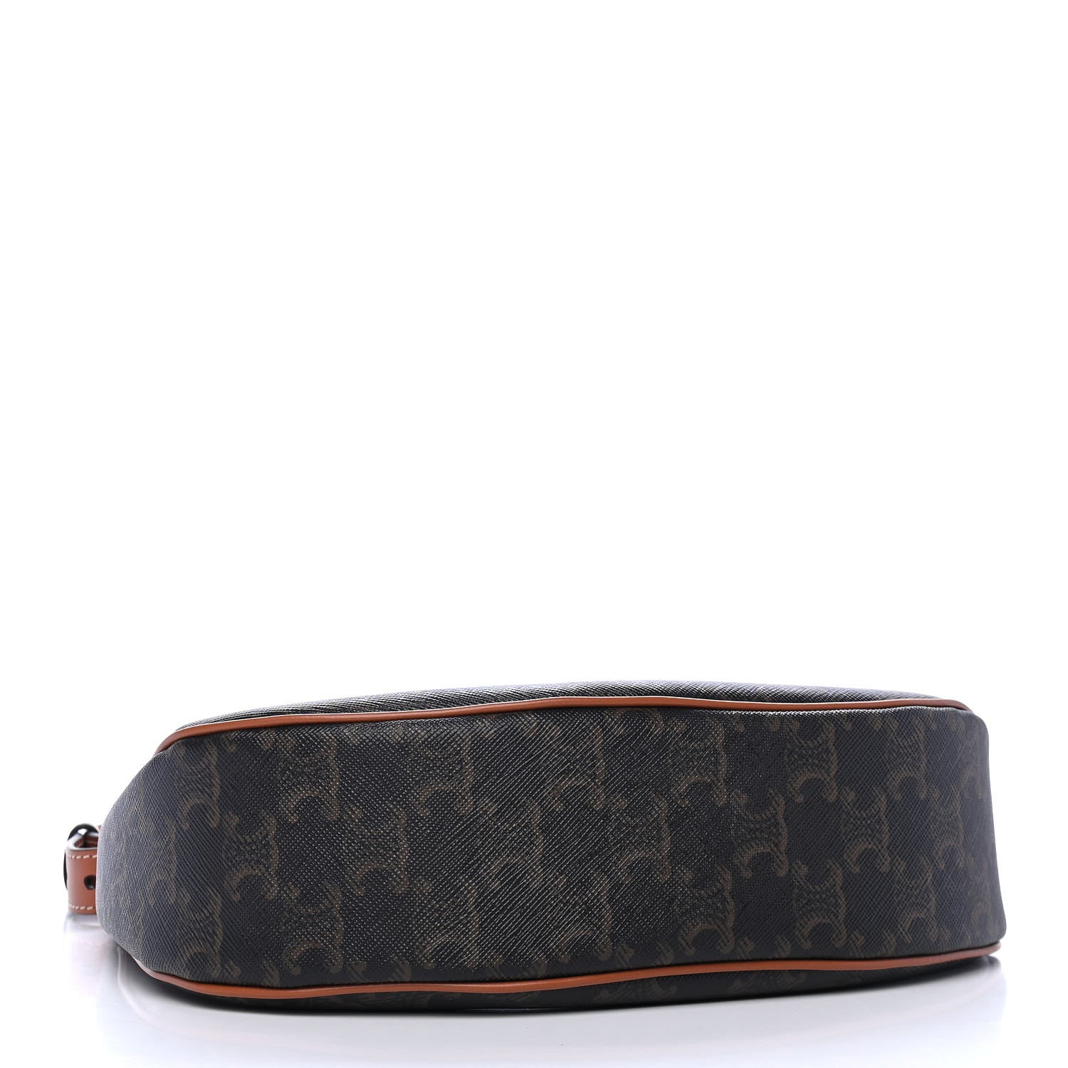 Celine Triomphe Canvas Calfskin Ava Shoulder Bag Tan 4 of 5