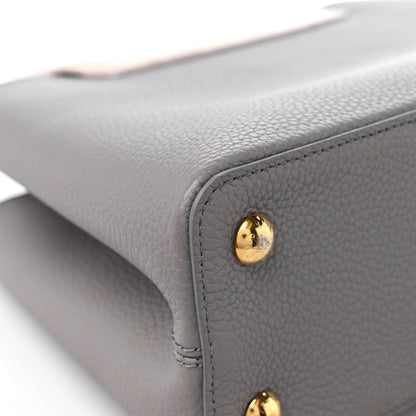 Louis Vuitton Taurillon Capucines MM Steeple Gray 9 of 13