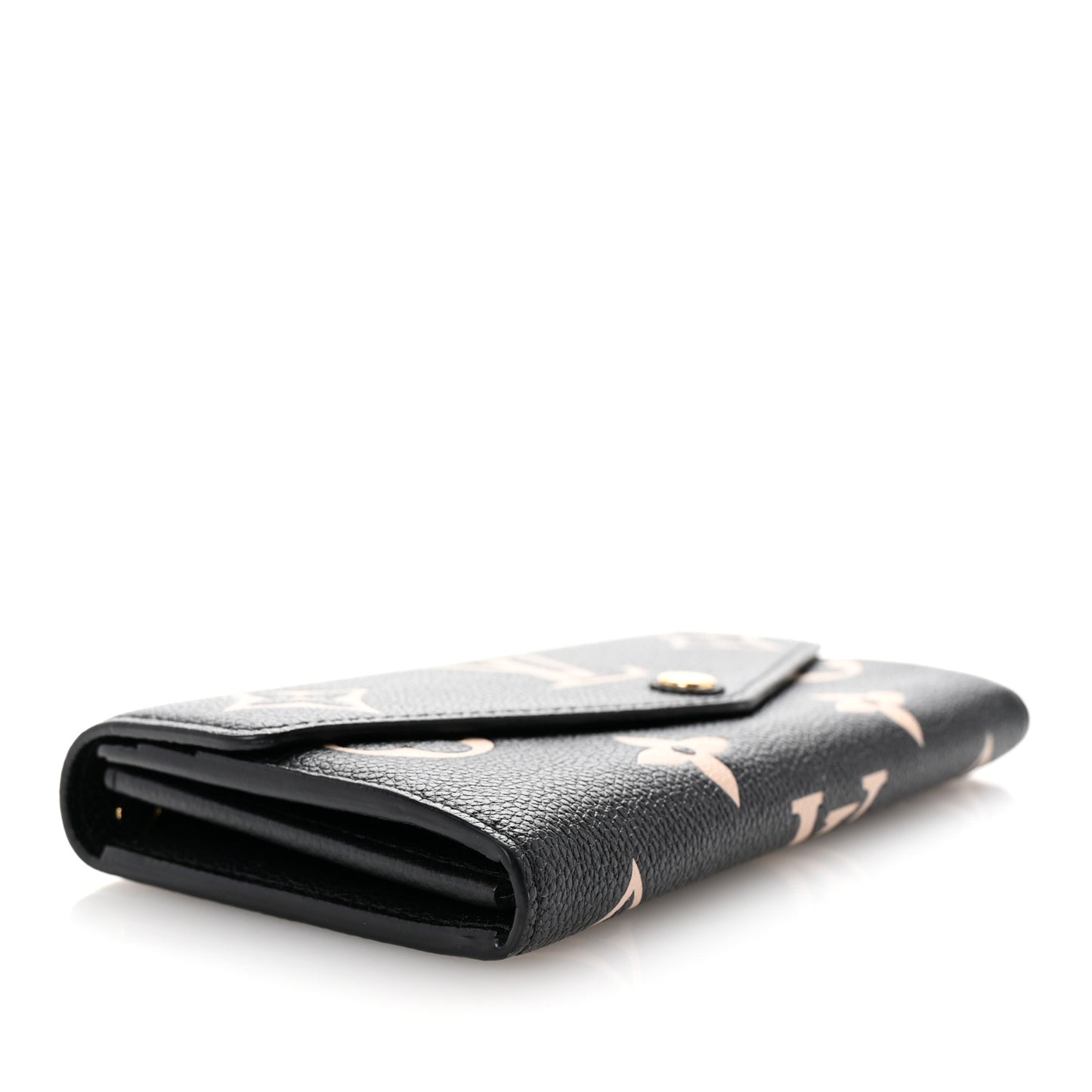 Monogram Empreinte Giant Sarah Wallet Black Beige