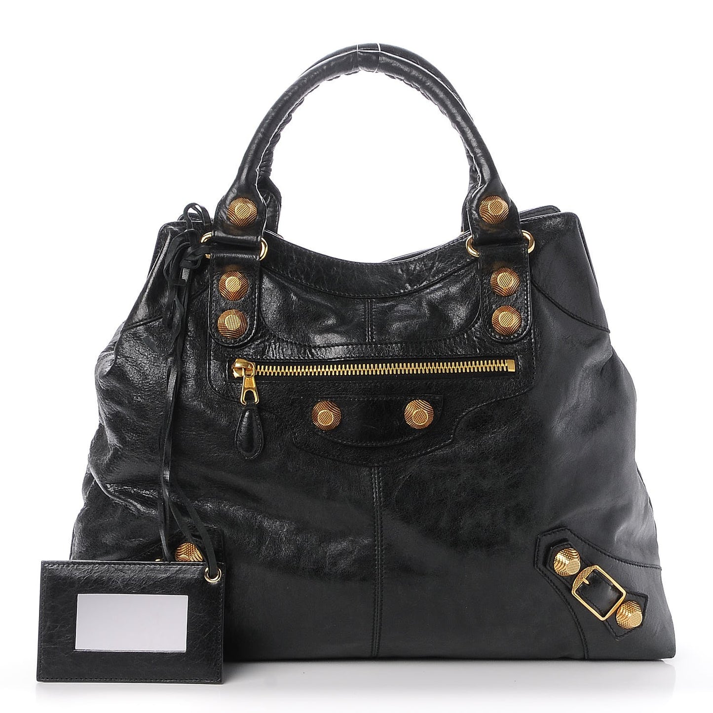 Agneau Giant 21 Gold Hardware Brief Black