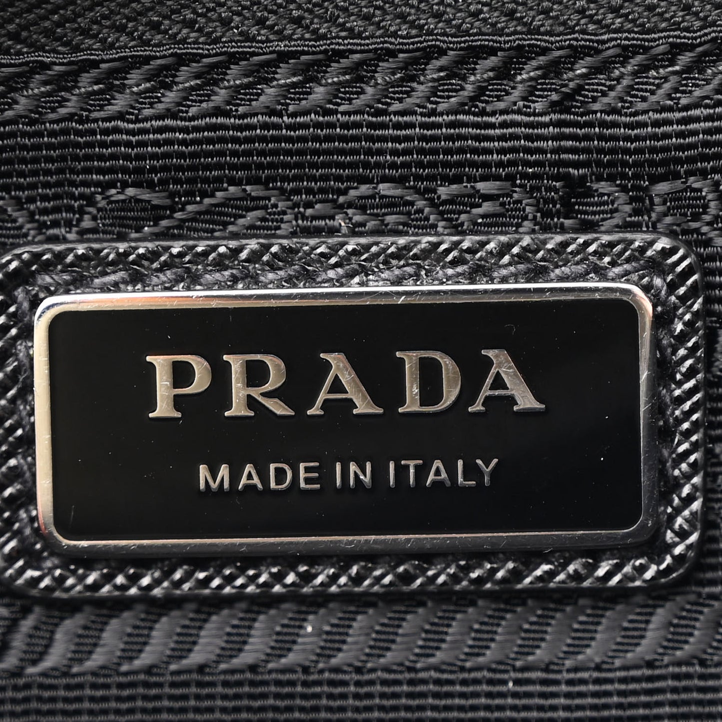 Re-Nylon Saffiano Belt Bag Black