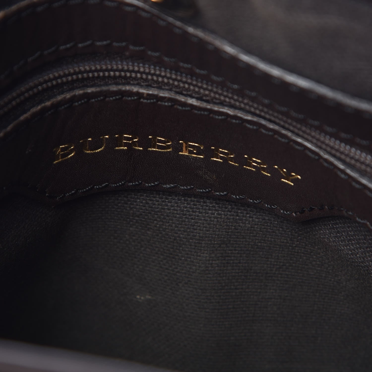 Burberry Haymarket Check Small Onslow Tote Chocolate 6 of 19