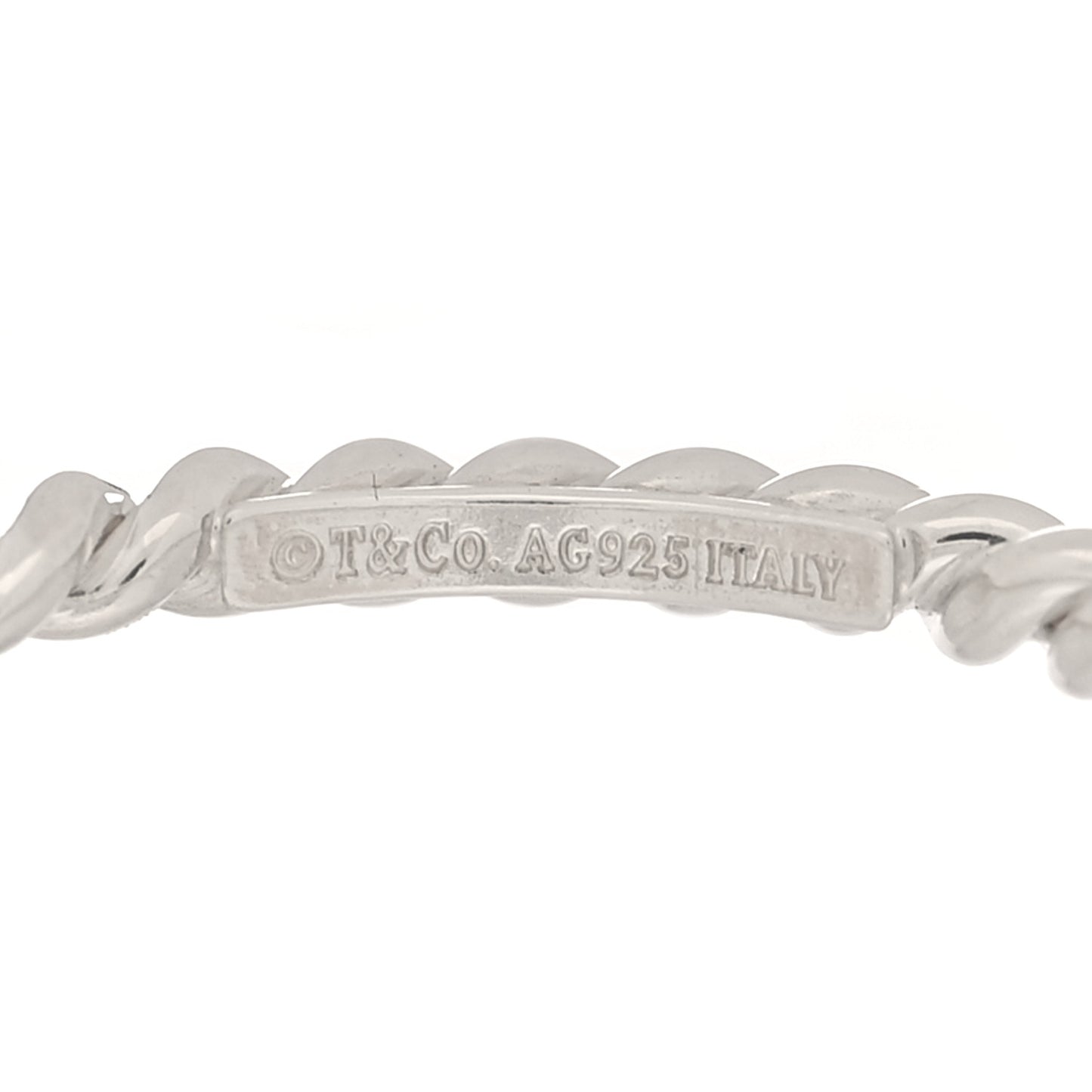 Sterling Silver Twist Rope Ring 57 8