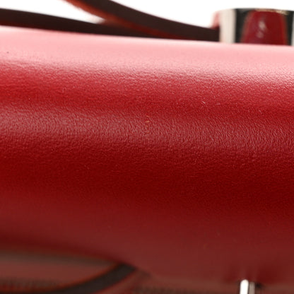 Hermes Toile H Berline Vache Hunter Herbag Zip PM 31 Rouge Piment Ecru 12 of 14