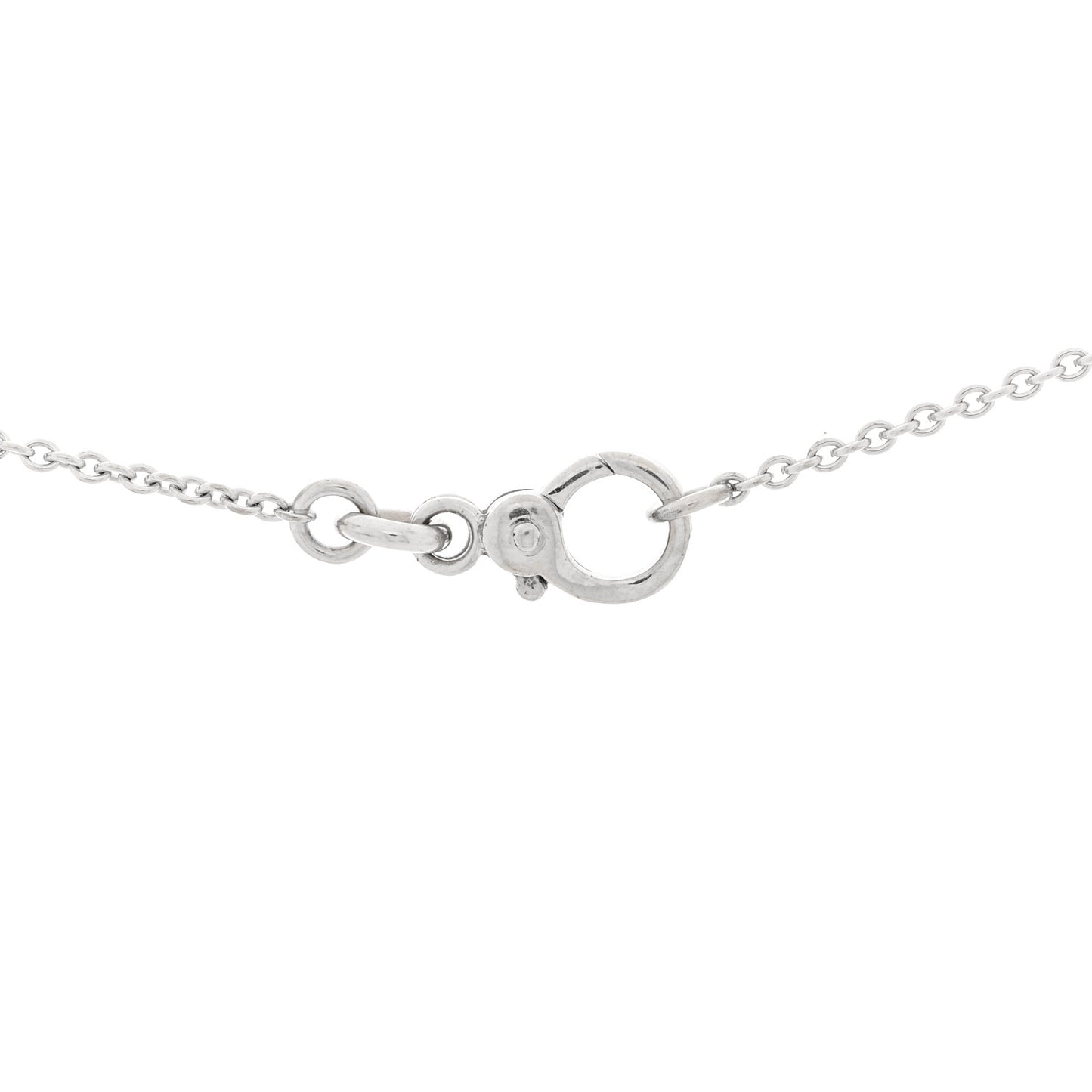 18K White Gold Diamond Turquoise Capri Pendant Necklace