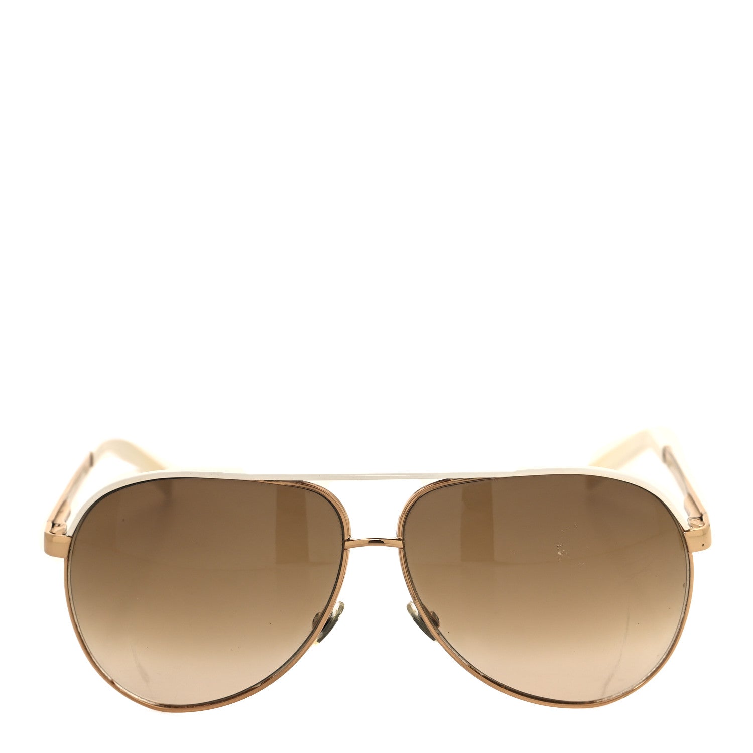 Gucci Metal Aviator Sunglasses 1827/S White Gold 2 of 7