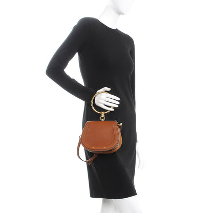 Chloe Calfskin Suede Small Nile Bracelet Bag Caramel 3 of 10