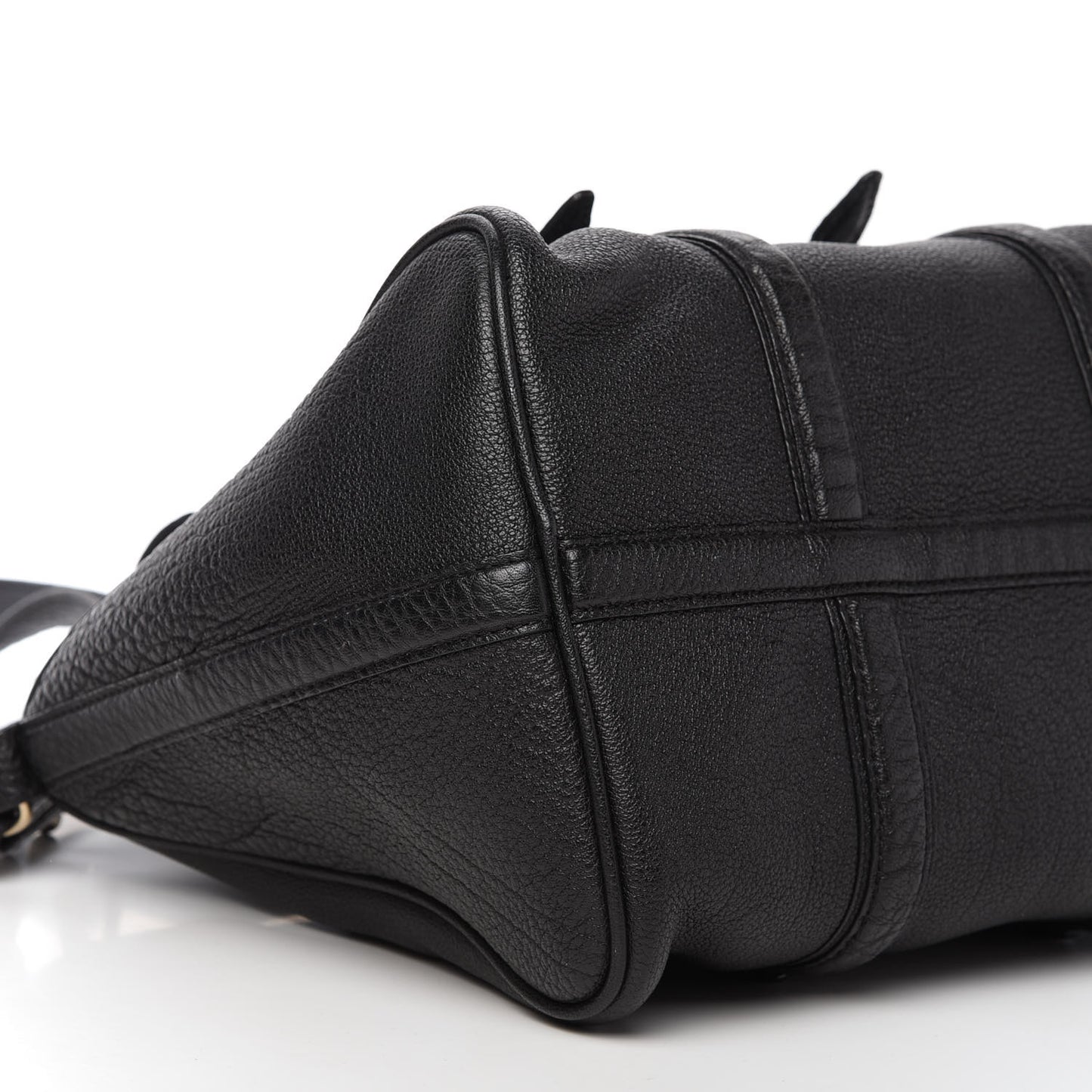 Pebbled Calfskin Daria Duffel Bag Black