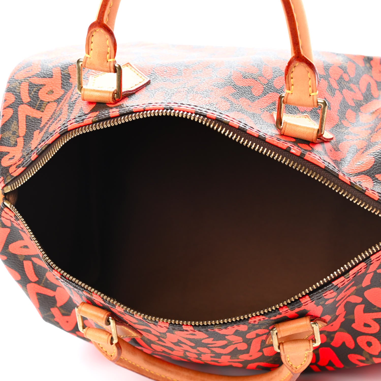 Louis Vuitton Monogram Graffiti Speedy 30 Orange 4 of 6
