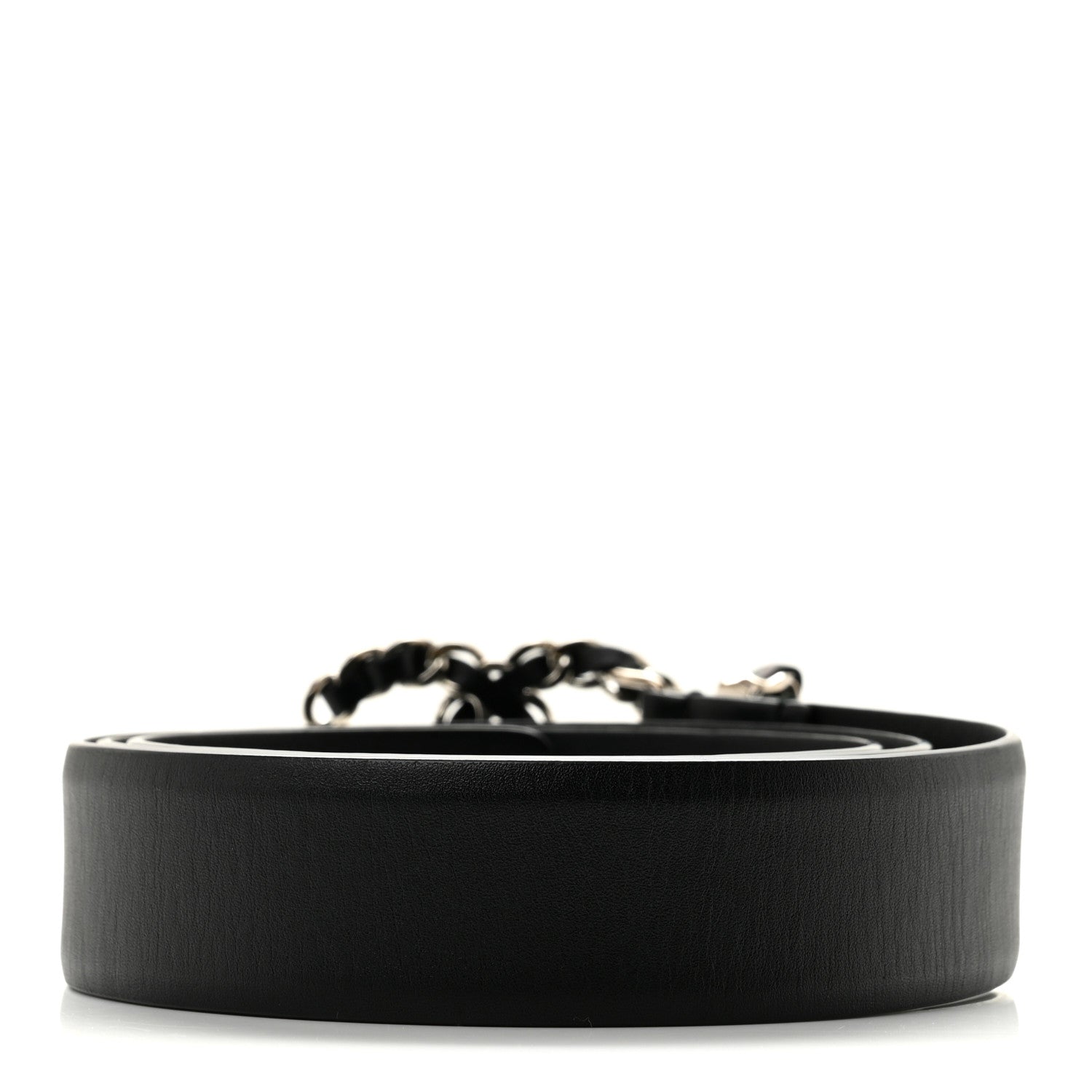 Chanel Calfskin CC Chain Belt 85 34 Black 2 of 7