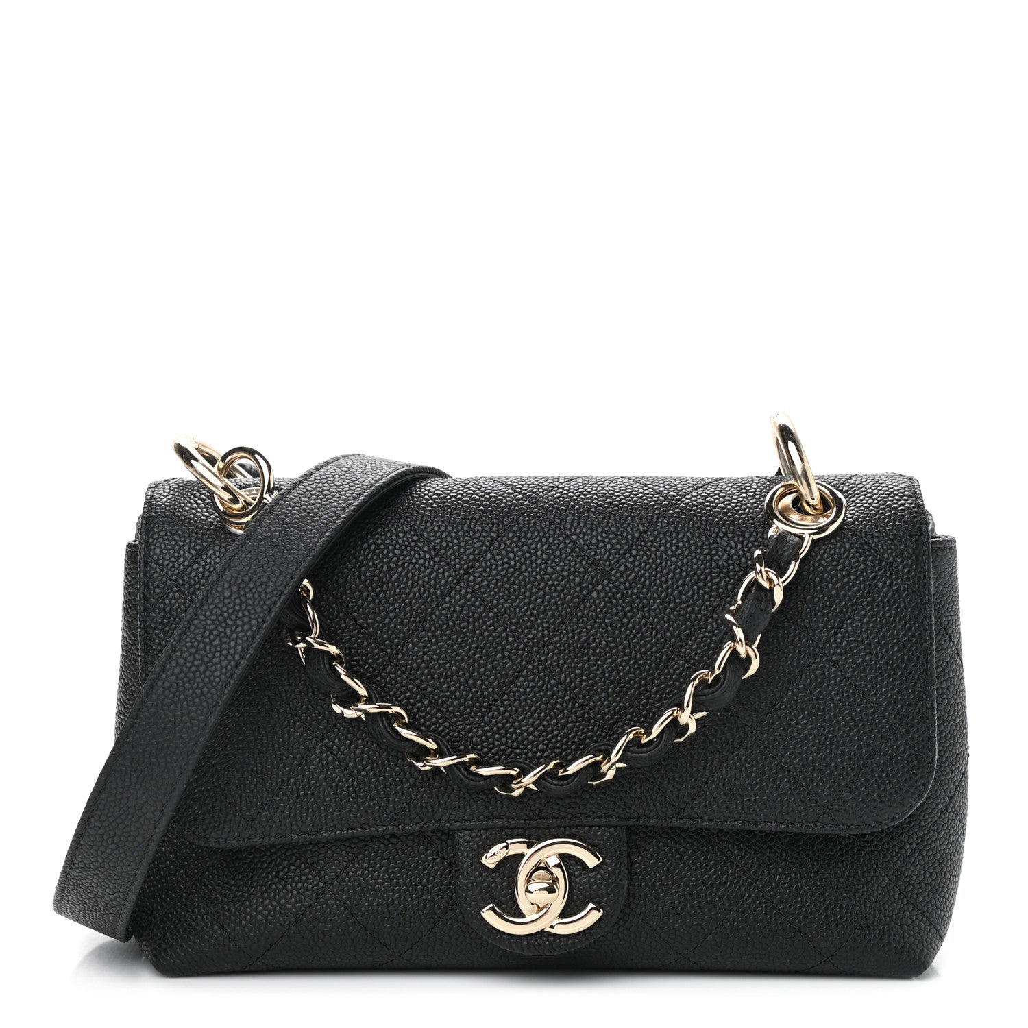 Chanel Caviar Quilted Small City Walk Flap Black 1 of 10