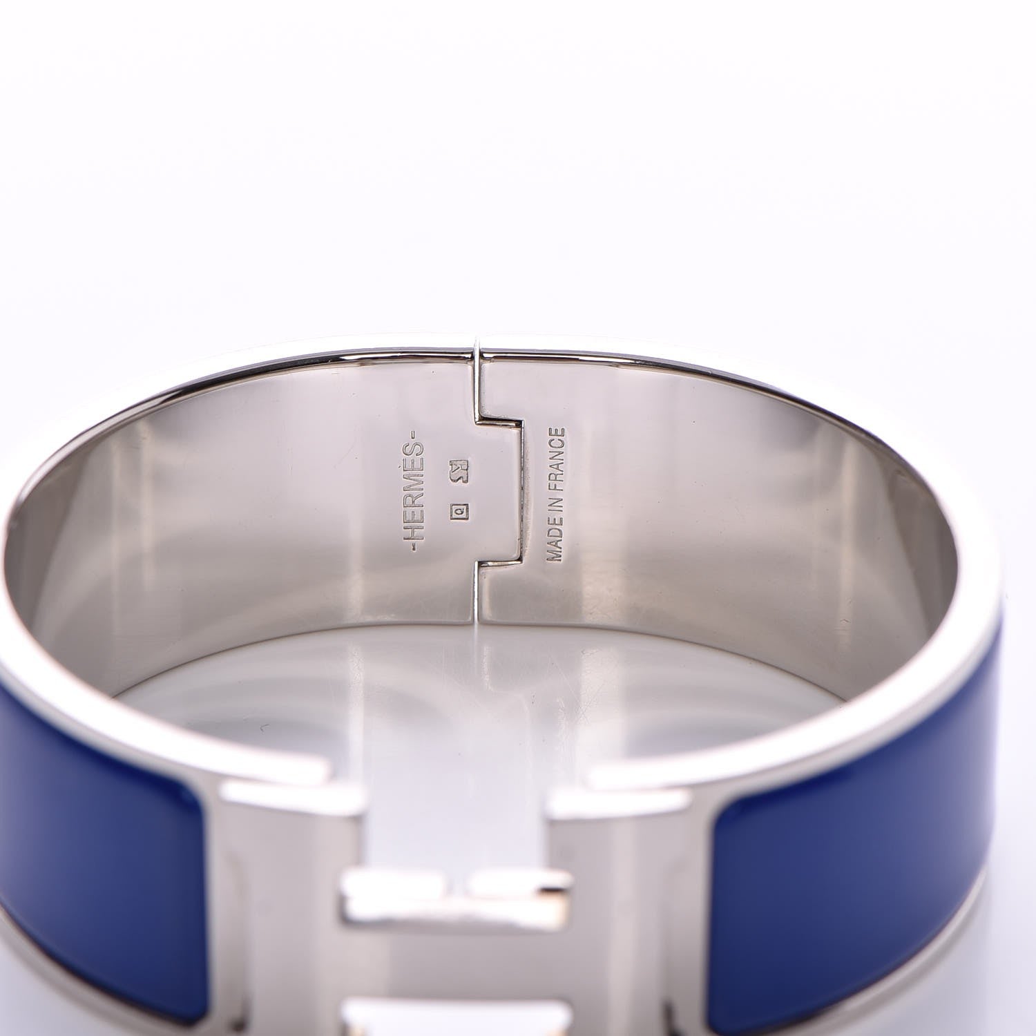 Hermes Enamel Wide Clic Clac H Bracelet PM Bleu Royal 5 of 5