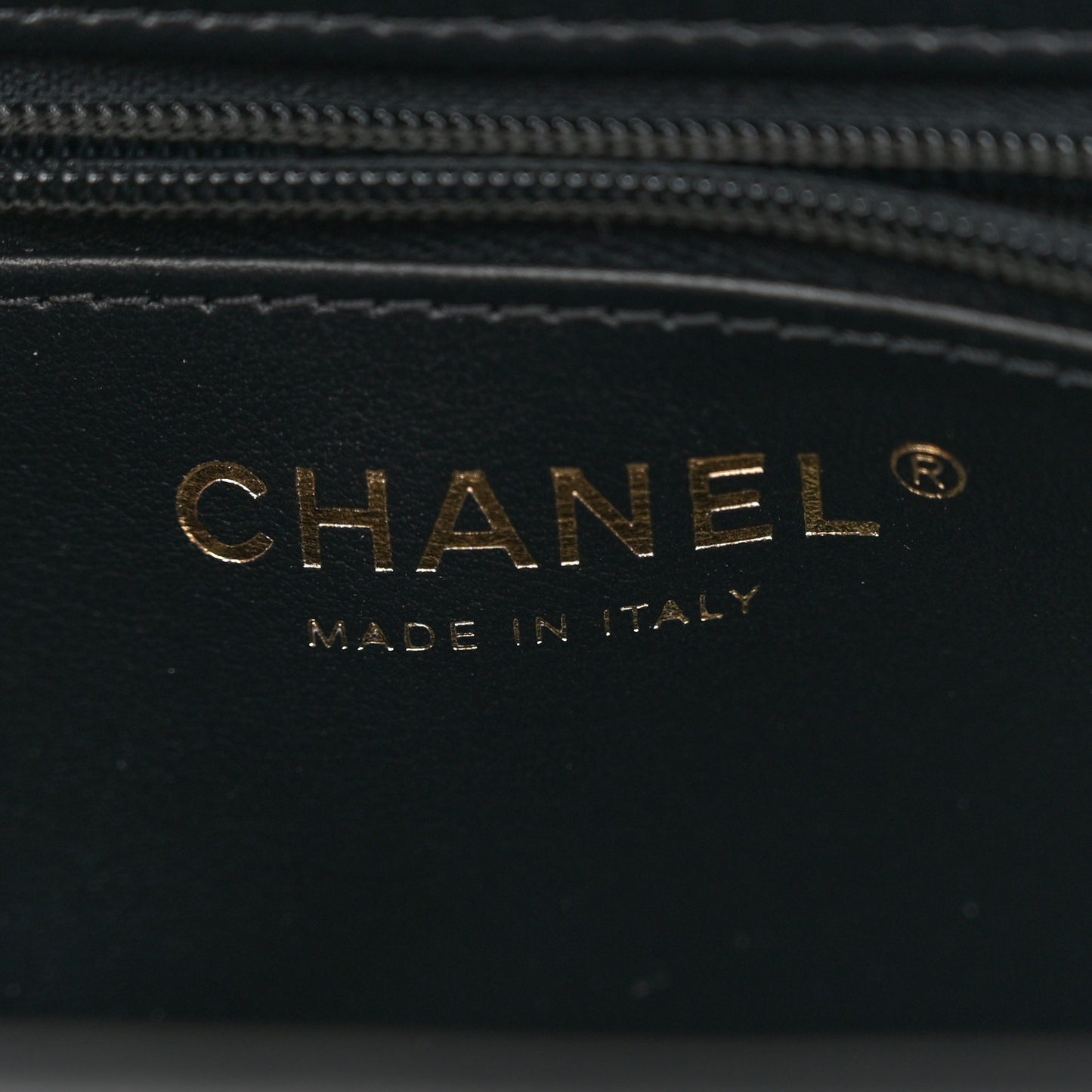 Shiny Aged Calfskin Quilted Nano Kelly Shopper Black