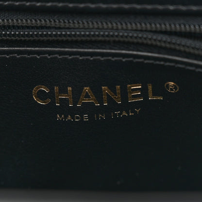Chanel Shiny Aged Calfskin Quilted Nano Kelly Shopper Black 6 of 11