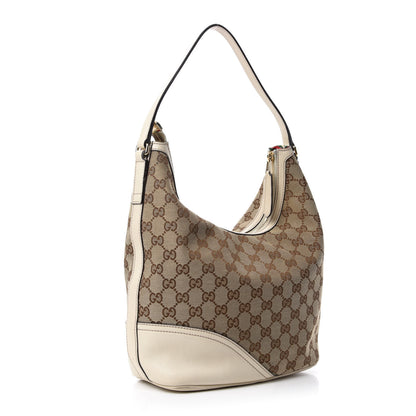 Gucci Monogram Medium New Britt Hobo Off White 3 of 10