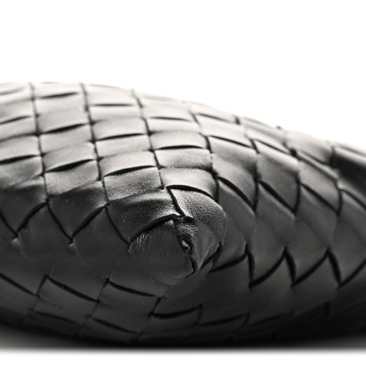 Calfskin Intrecciato Mini Hop Black