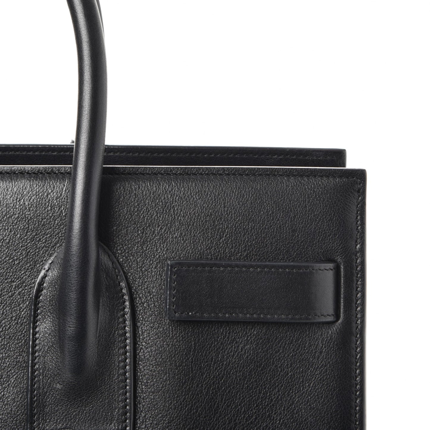 Calfskin Small Sac De Jour Black