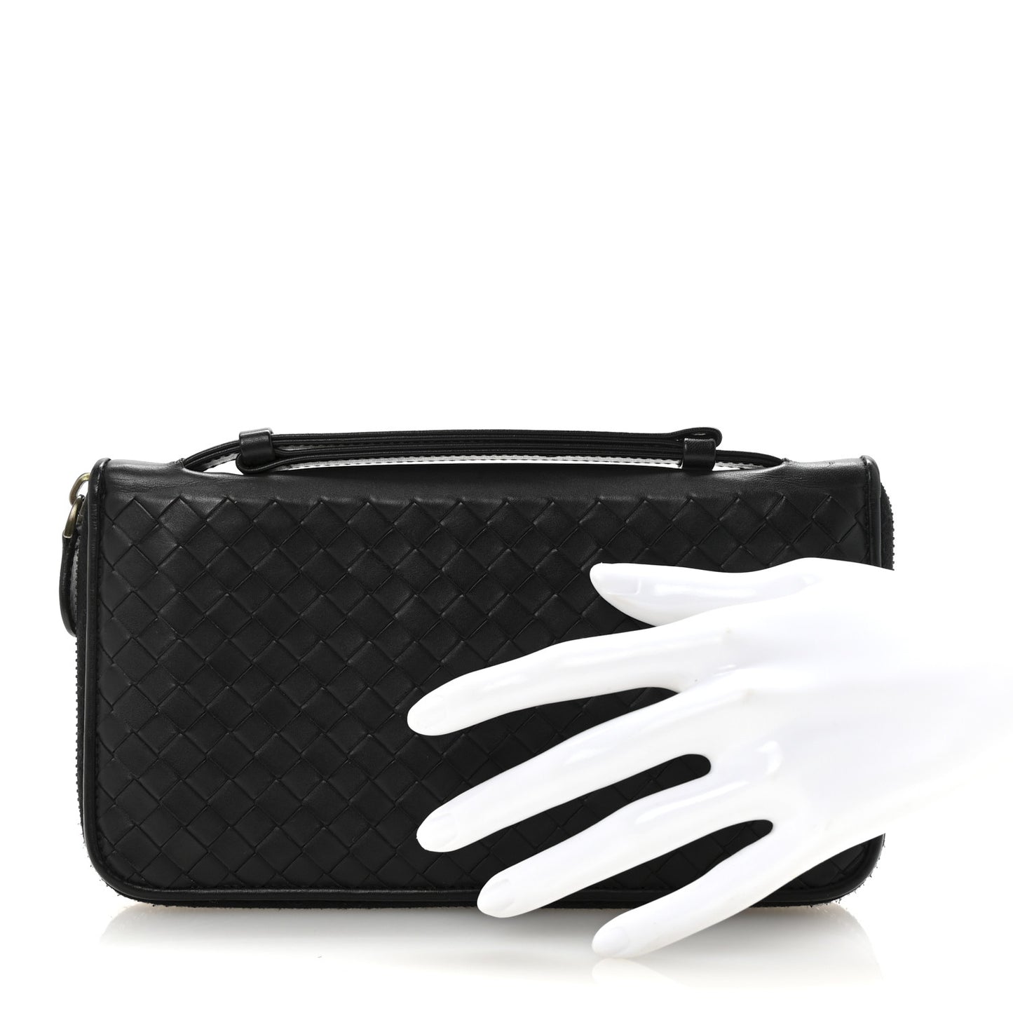 Nappa Intrecciato Travel Organizer Wallet Black