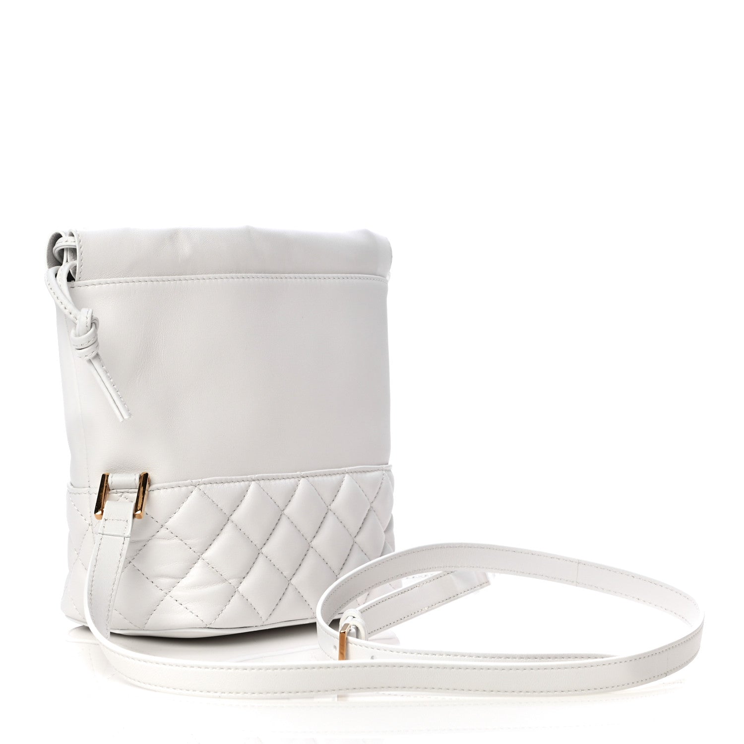 Versace Nappa Quilted Medusa Bucket Bag White 3 of 10