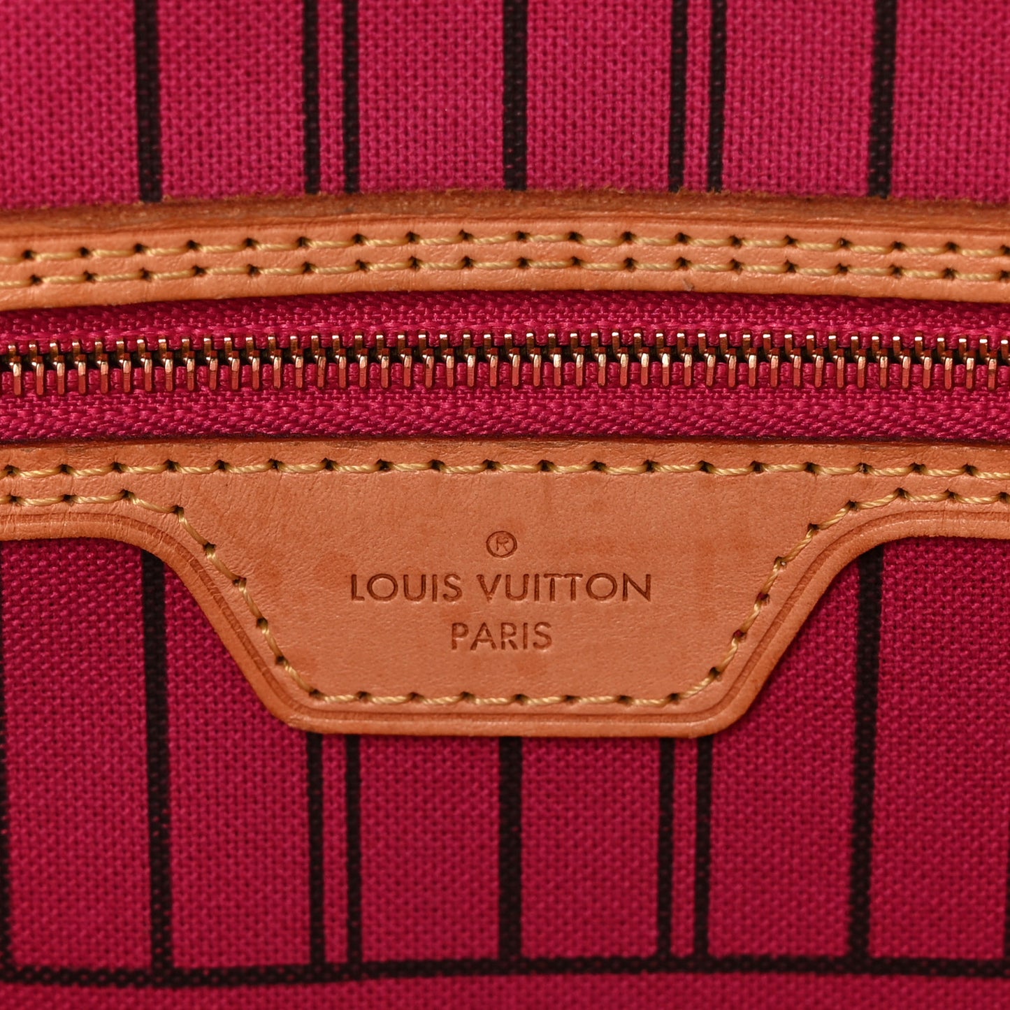 Monogram Saint Barth V Neverfull MM Hot Pink