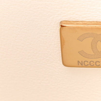 Chanel Lambskin Quilted CC In Love Heart Bag White 7 of 14