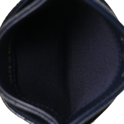 Chanel Caviar Quilted Crystal Card Holder Navy 5 of 11