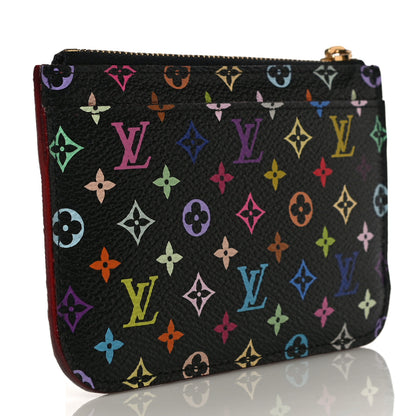 Louis Vuitton Monogram Multicolor Key Pouch Black Grenade 3 of 10