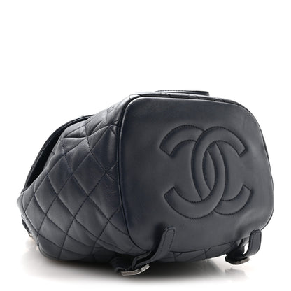 Chanel Lambskin Quilted Daily Supple Backpack Blue 4 of 10