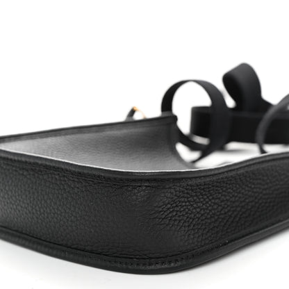 Hermes Taurillon Clemence Evelyne TPM Black 10 of 11