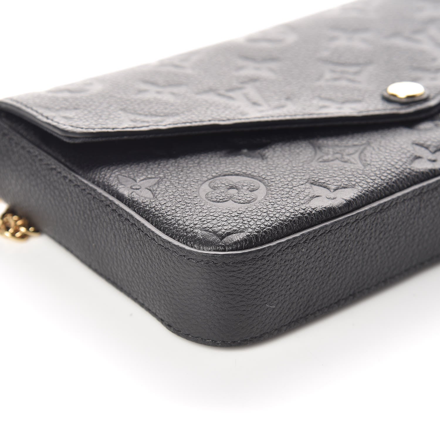 Louis Vuitton Empreinte Pochette Felicie Chain Wallet Black 8 of 10
