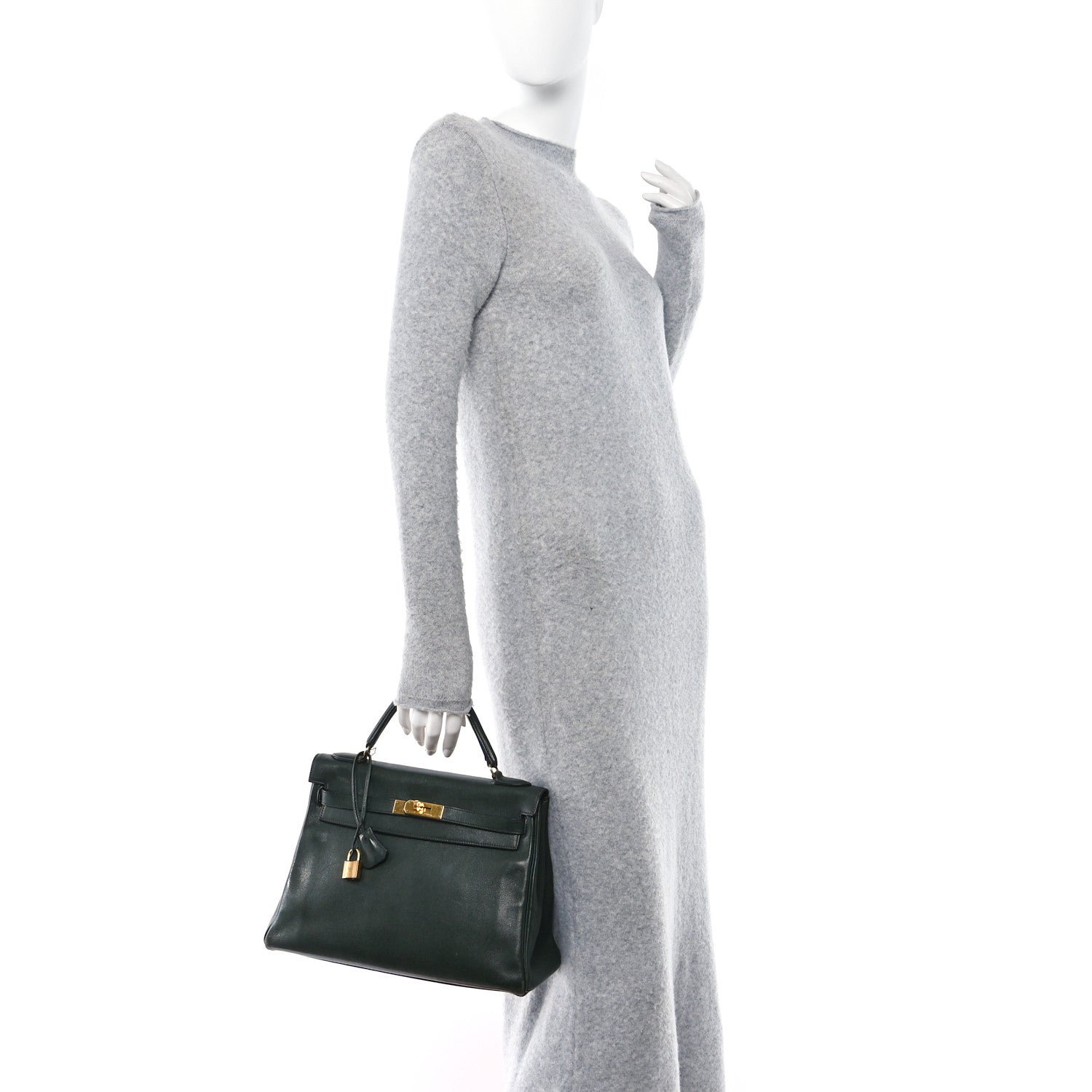 Hermes Gulliver Kelly Retourne 32 Vert Fonce 2 of 20