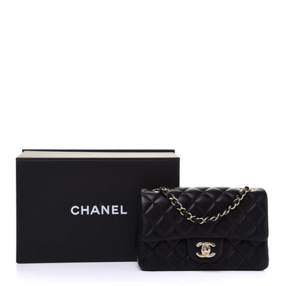 Chanel Lambskin Quilted Mini Rectangular Flap Black 12 of 12