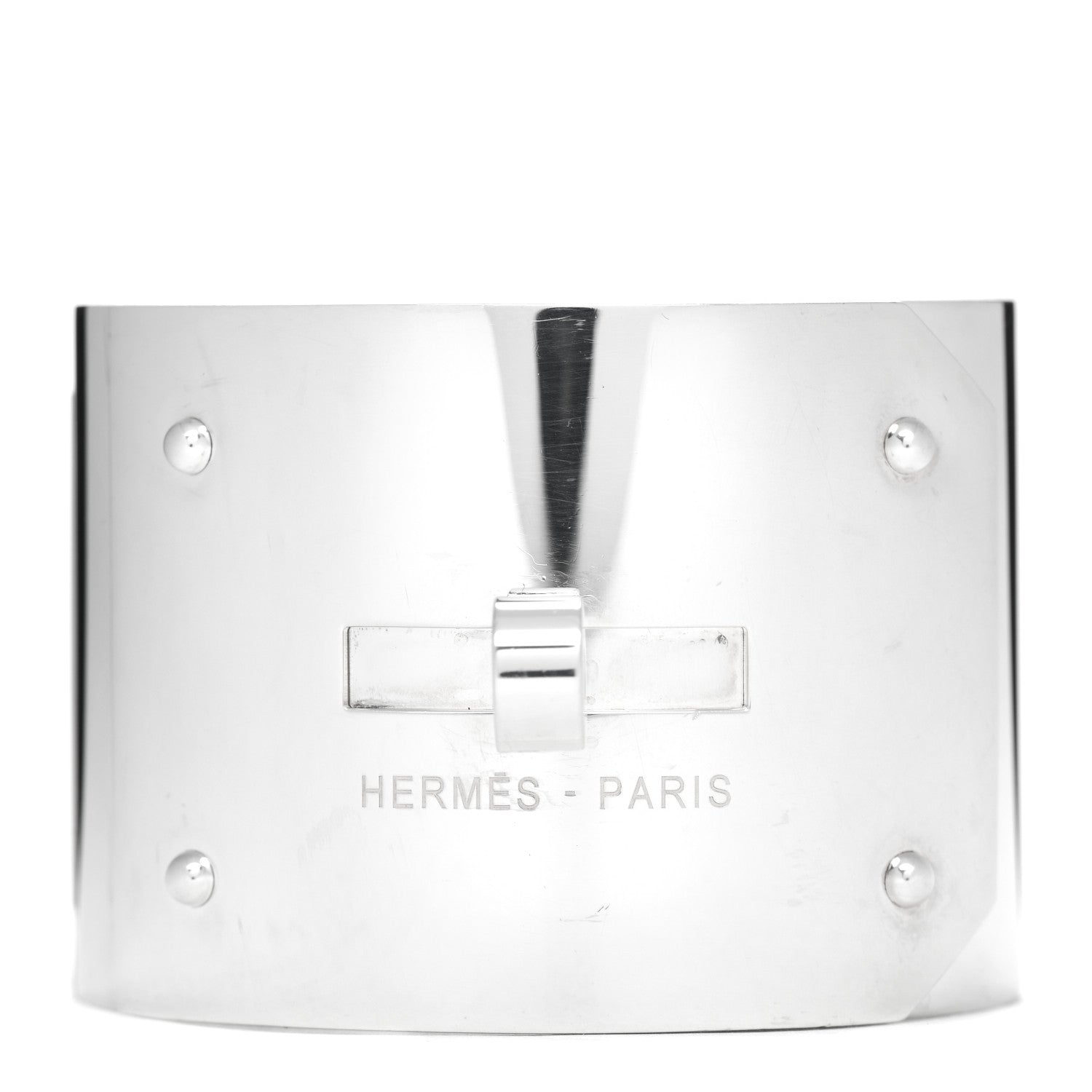 Hermes Sterling Silver GM Kelly Bracelet ST 1 of 4