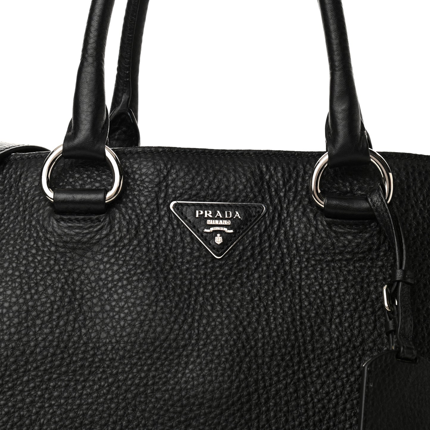 Vitello Daino Shopping Tote Black
