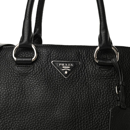 Prada Vitello Daino Shopping Tote Black 7 of 9