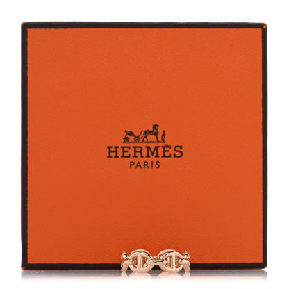 Hermes 18K Rose Gold PM Chaine d'Ancre Enchainee Ring 48 4.5 5 of 5