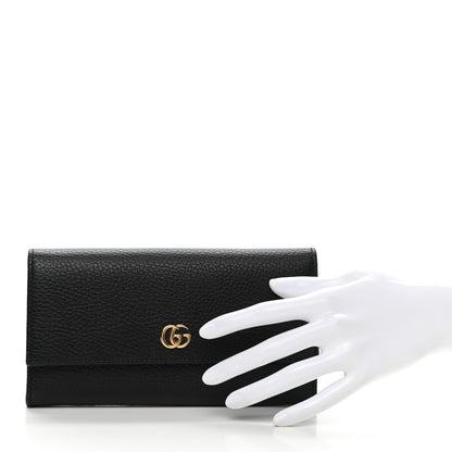 Gucci Dollar Calfskin GG Marmont Continental Wallet Black 2 of 8