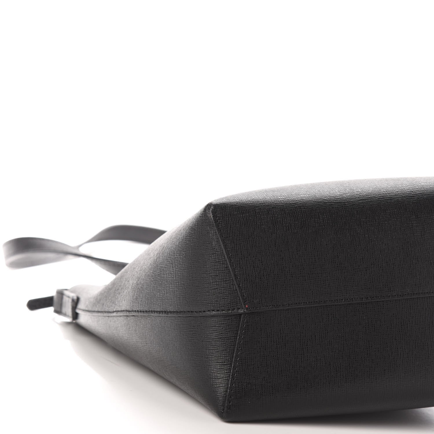 Mansur Gavriel Saffiano Mini Bucket Bag Black Flamma 7 of 9