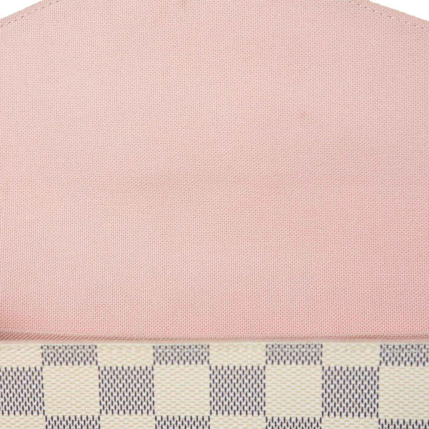 Damier Azur Pochette Felicie Chain Wallet Rose Ballerine