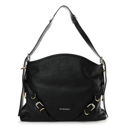Givenchy Tumbled Calfskin Medium Voyou Bag Black 1 of 10