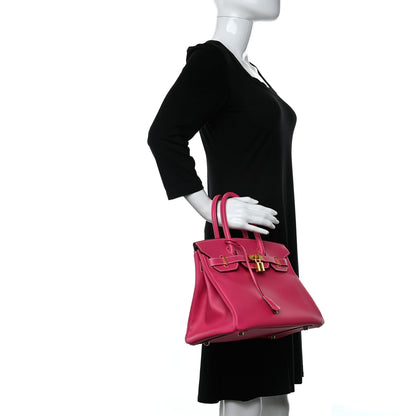 Hermes Epsom Candy Birkin 30 Rose Tyrien Rubis 2 of 21