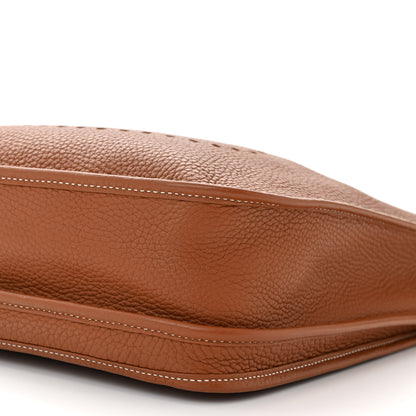 Hermes Taurillon Clemence Evelyne III PM Gold 10 of 10