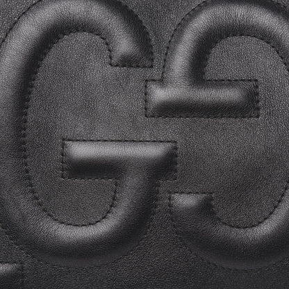 Gucci Apollo Calfskin GG Dadini Embroidered Large Hobo Black 12 of 16