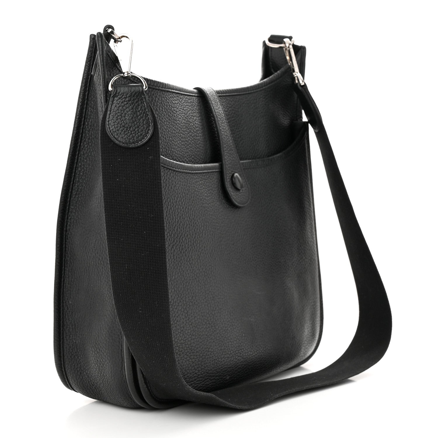 Hermes Taurillon Clemence Evelyne II GM Black 3 of 10