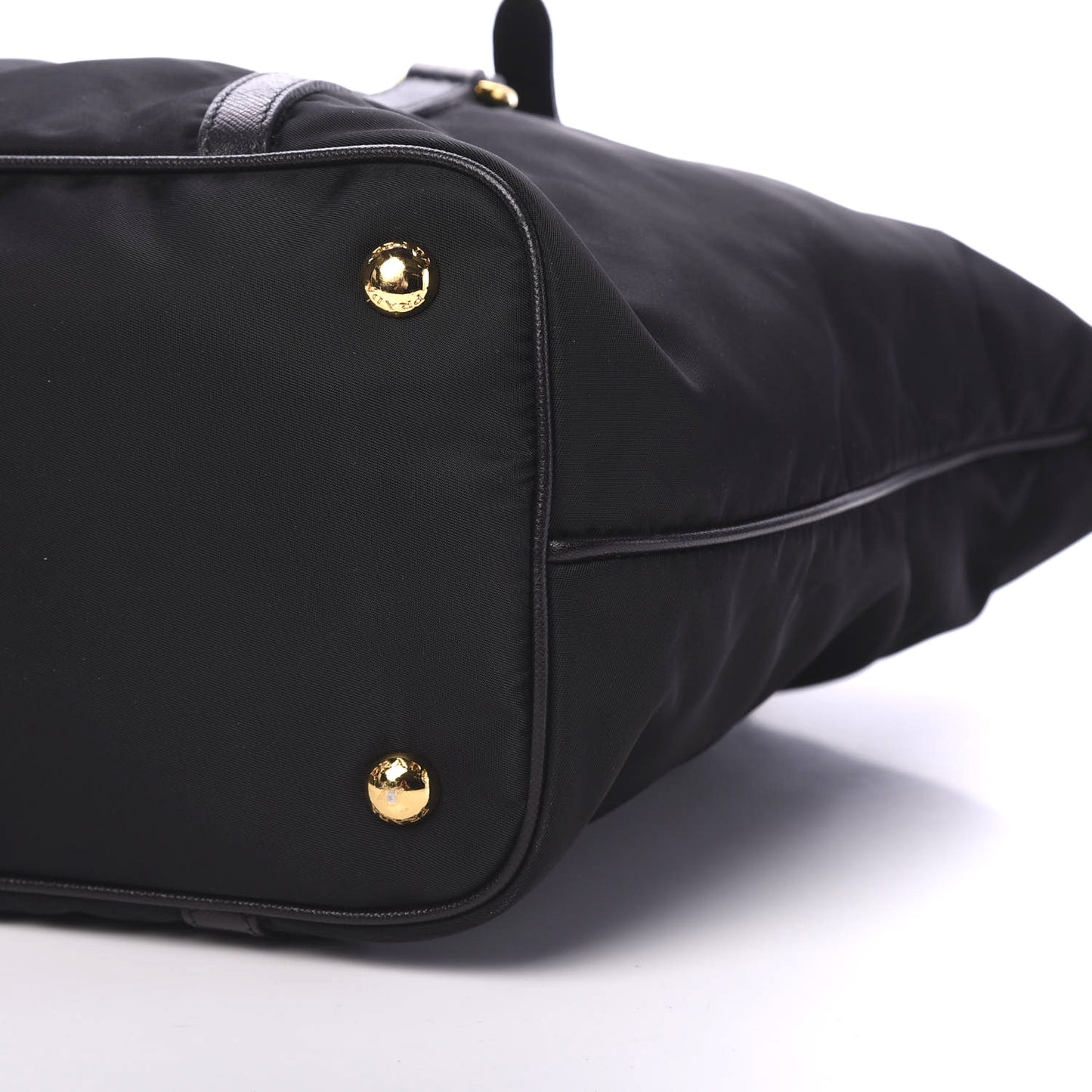 Tessuto Nylon Saffiano Tote Black