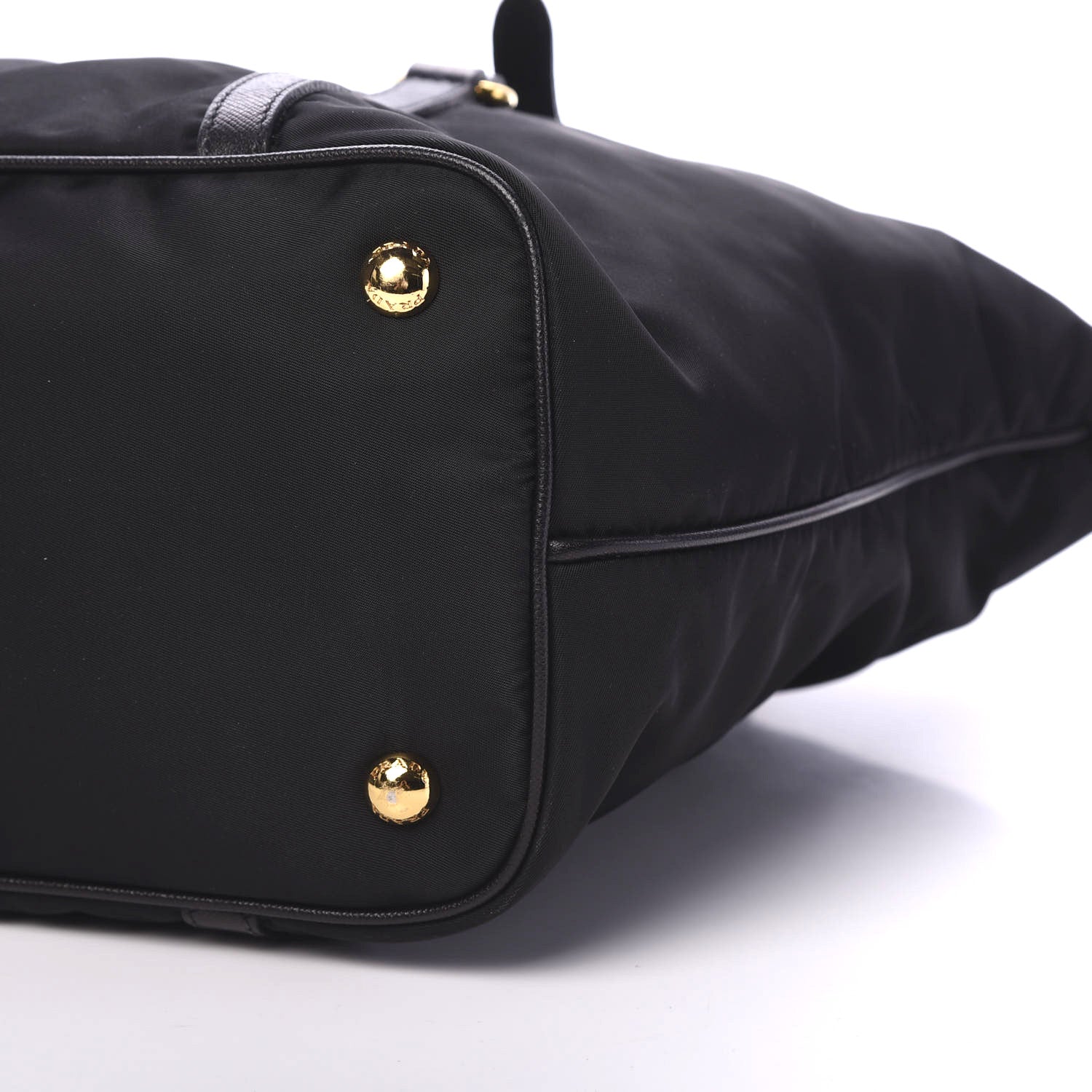 Prada Tessuto Nylon Saffiano Tote Black 6 of 9