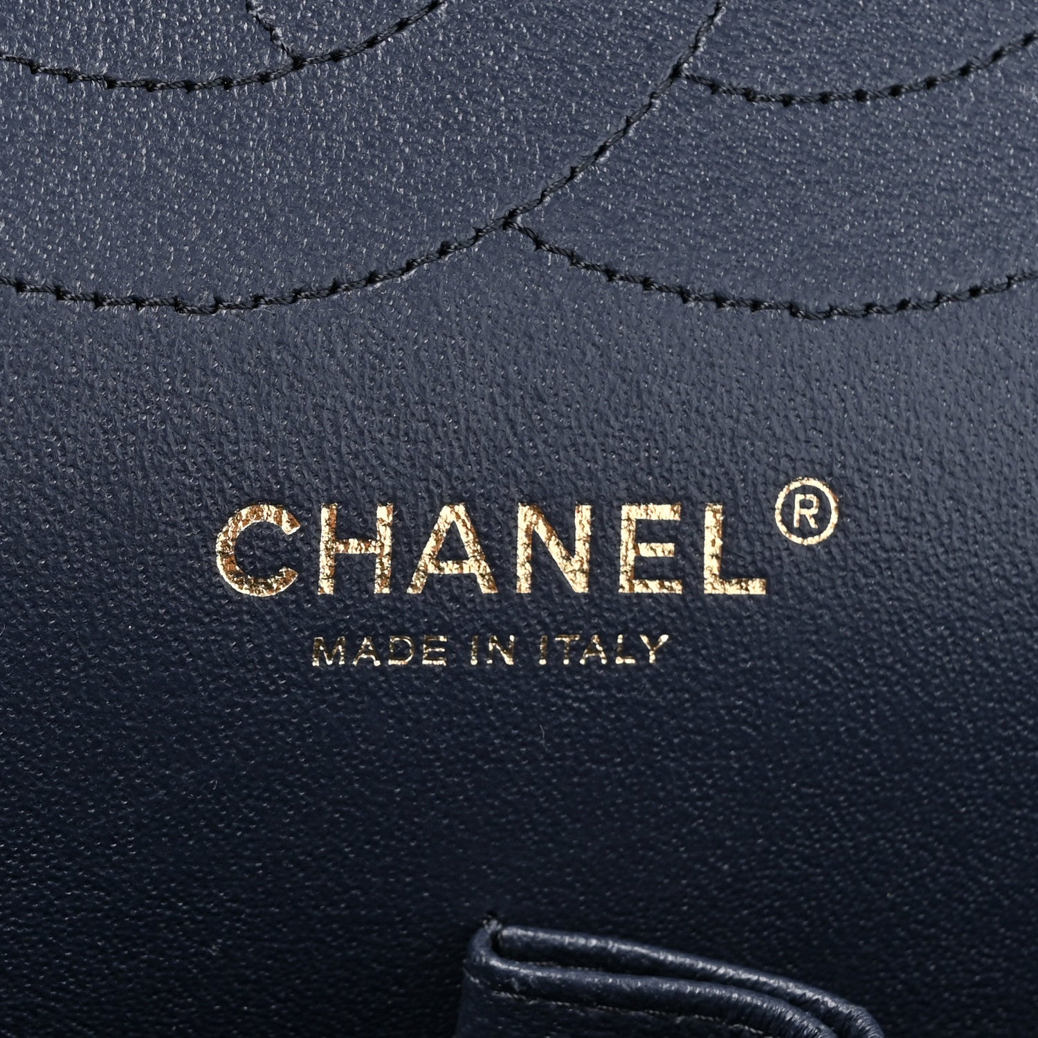 Chanel Caviar Quilted Jumbo Double Flap Navy 6 of 14