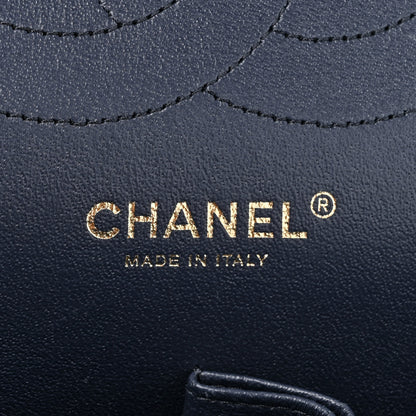 Chanel Caviar Quilted Jumbo Double Flap Navy 6 of 14