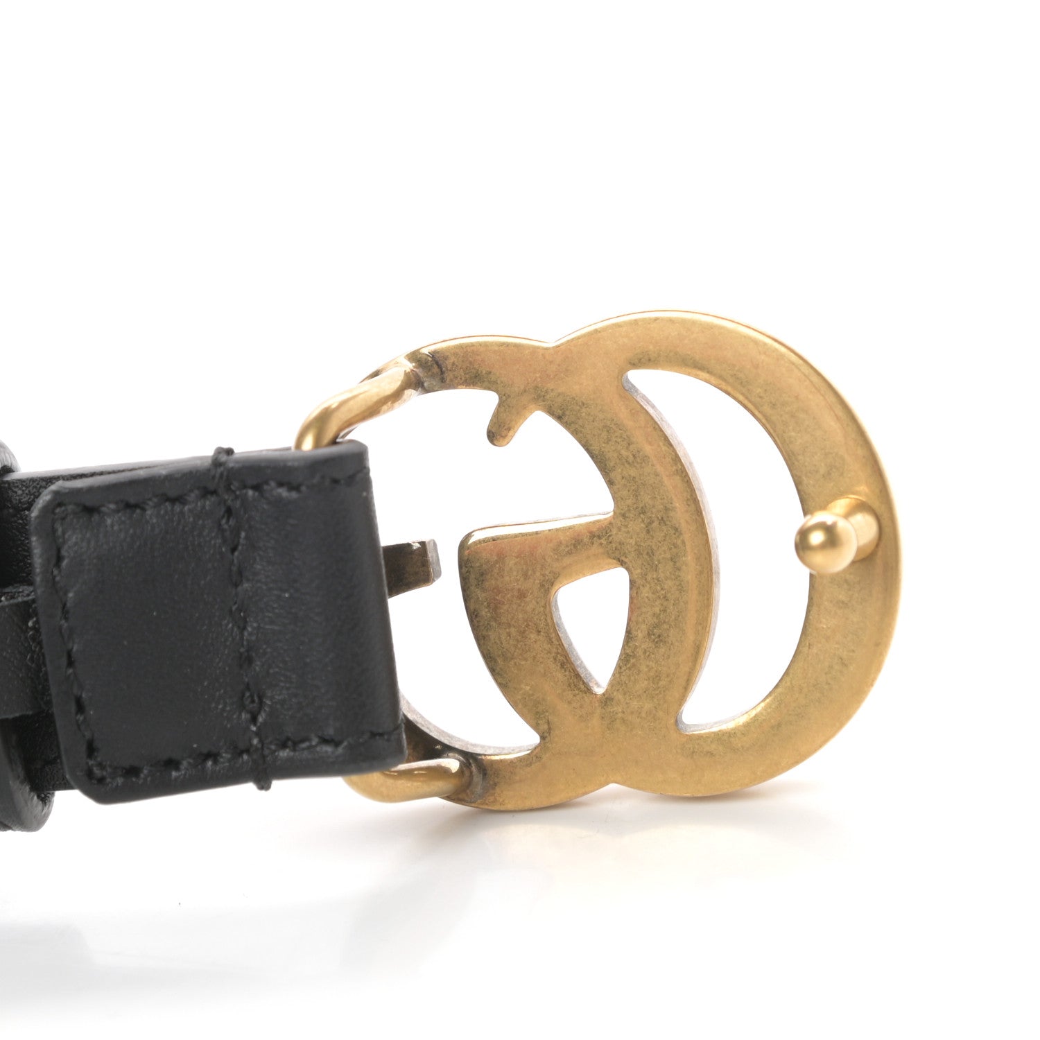 Gucci Calfskin Double G 20mm Belt 75 30 Black 4 of 6