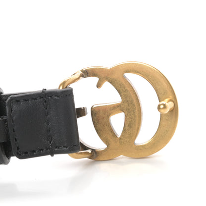 Gucci Calfskin Double G 20mm Belt 75 30 Black 4 of 6